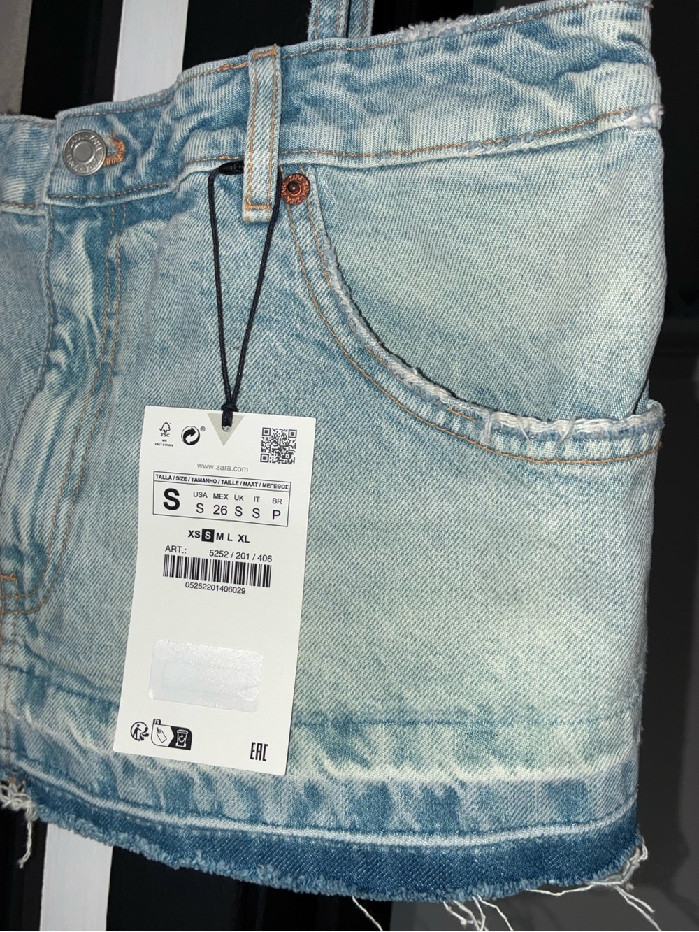 Zara - Denim Crop Tank Top - Picture 6 of 13